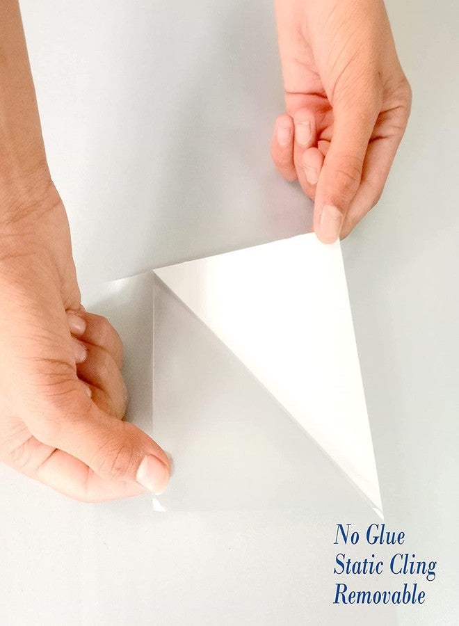 صن بيرد فيلم زجاجي لاصق ذاتي من الفينيل المصنفر من صن بيرد للخصوصية، مناسب لتقسيمات الزجاج المكتبية/الأبواب الزجاجية/الحمامات - (18 × 78 بوصة، رمادي مصنفر) - Image 4